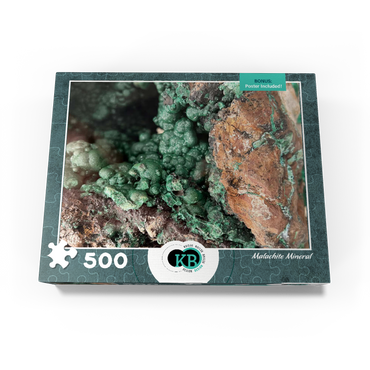 Malachite Mineral Geode 500 Jigsaw Puzzle box view3