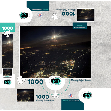 Morning Flight Sunrise 1000 Jigsaw Puzzle box 3D Modell