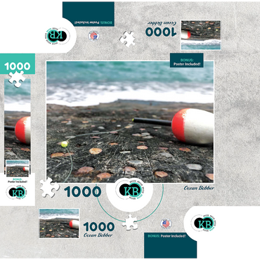 Macro Photography: Ocean Bobber 1000 Jigsaw Puzzle box 3D Modell