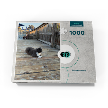 Cat on Deck: Pier Watchman 1000 Jigsaw Puzzle box view3