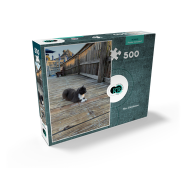 Cat on Deck: Pier Watchman 500 Jigsaw Puzzle box view2