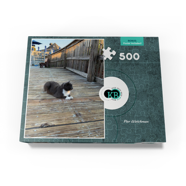 Cat on Deck: Pier Watchman 500 Jigsaw Puzzle box view3