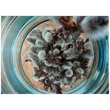 puzzleplate Macro Photography: Pussywillow Branches 1000 Jigsaw Puzzle