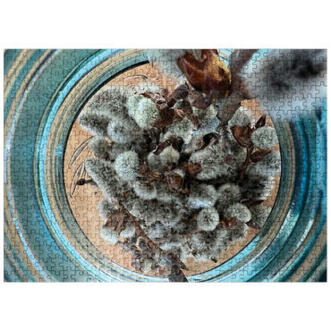 puzzleplate Macro Photography: Pussywillow Branches 500 Jigsaw Puzzle