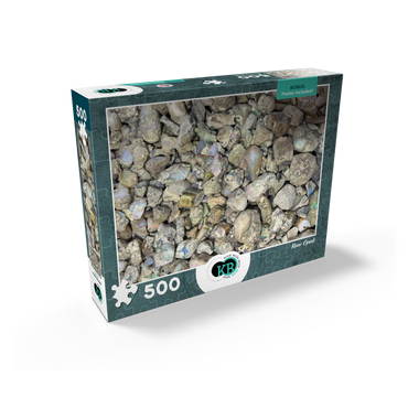 Macro Photography: Raw Opals Collage 500 Jigsaw Puzzle box view2