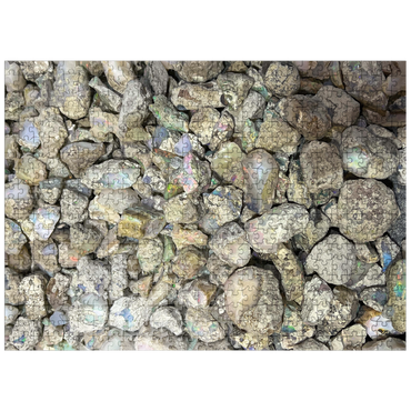 puzzleplate Macro Photography: Raw Opals Collage 500 Jigsaw Puzzle