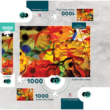 Sculpted Glass Ceiling 1000 Jigsaw Puzzle box 3D Modell