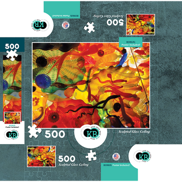 Sculpted Glass Ceiling 500 Jigsaw Puzzle box 3D Modell