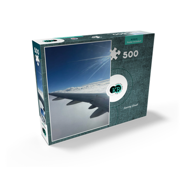 Airplane Soaring Above the Clouds 500 Jigsaw Puzzle box view2
