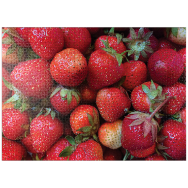puzzleplate Macro Photography: Strawberries Collage 1000 Jigsaw Puzzle