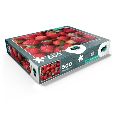 Macro Photography: Strawberries Collage 500 Jigsaw Puzzle box view1