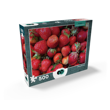 Macro Photography: Strawberries Collage 500 Jigsaw Puzzle box view2