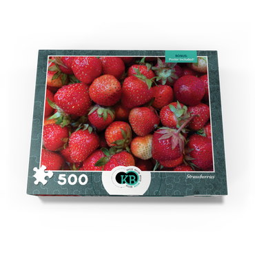 Macro Photography: Strawberries Collage 500 Jigsaw Puzzle box view3