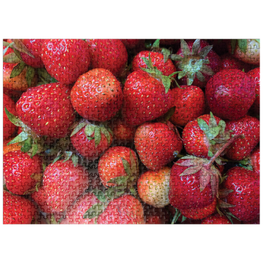 puzzleplate Macro Photography: Strawberries Collage 500 Jigsaw Puzzle