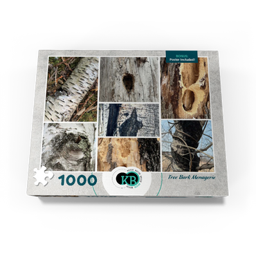Nature Photography: Tree Bark Collage 1000 Jigsaw Puzzle box view3