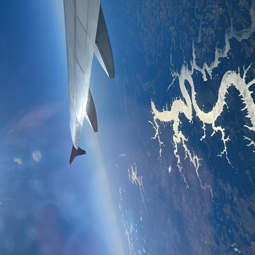 Airplane Soaring Over Waterways 500 Jigsaw Puzzle 3D Modell