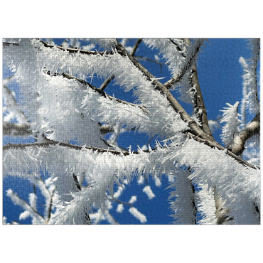 puzzleplate Nature Photography: Frosted Branches, no.1 1000 Jigsaw Puzzle