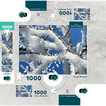 Nature Photography: Frosted Branches, no.1 1000 Jigsaw Puzzle box 3D Modell