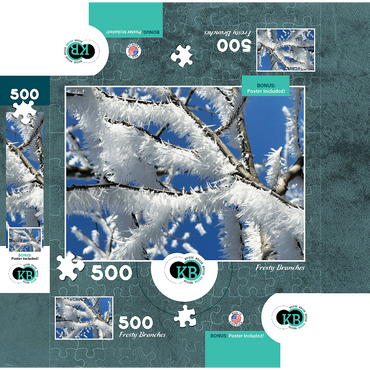 Nature Photography: Frosted Branches, no.1 500 Jigsaw Puzzle box 3D Modell