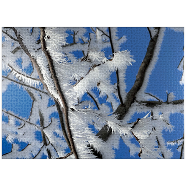puzzleplate Nature Photography: Frosted Branches, no.3 1000 Jigsaw Puzzle