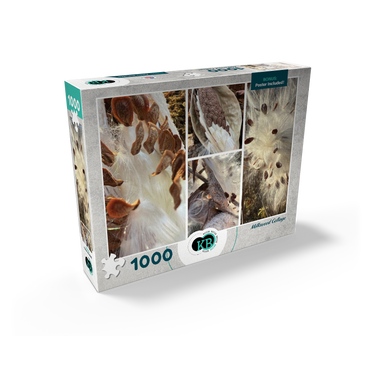 Nature Photography: Milkweed Seed Pod Collage 1000 Jigsaw Puzzle box view2