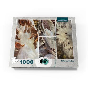 Nature Photography: Milkweed Seed Pod Collage 1000 Jigsaw Puzzle box view3