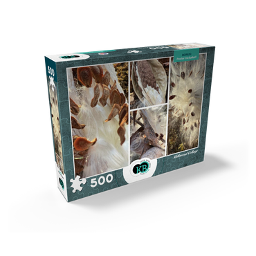 Nature Photography: Milkweed Seed Pod Collage 500 Jigsaw Puzzle box view2
