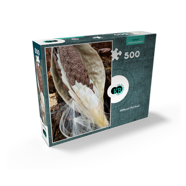 Nature Photography: Milkweed Seeds Pod 500 Jigsaw Puzzle box view2