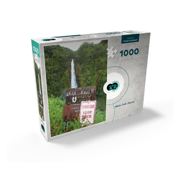 Hawaii, The Big Island: Akaka Falls Signage 1000 Jigsaw Puzzle box view2