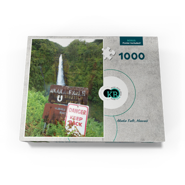 Hawaii, The Big Island: Akaka Falls Signage 1000 Jigsaw Puzzle box view3