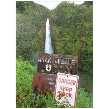 puzzleplate Hawaii, The Big Island: Akaka Falls Signage 1000 Jigsaw Puzzle