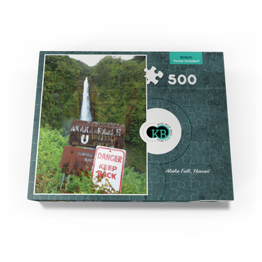 Hawaii, The Big Island: Akaka Falls Signage 500 Jigsaw Puzzle box view3