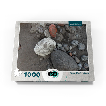 Hawaii, The Big Island: Black Sand Beach, Rocks 1000 Jigsaw Puzzle box view3