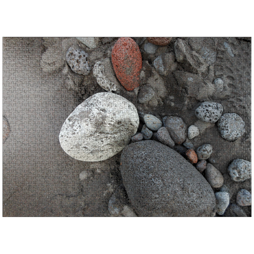 puzzleplate Hawaii, The Big Island: Black Sand Beach, Rocks 1000 Jigsaw Puzzle