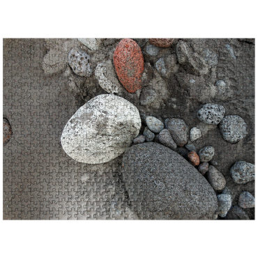 puzzleplate Hawaii, The Big Island: Black Sand Beach, Rocks 500 Jigsaw Puzzle
