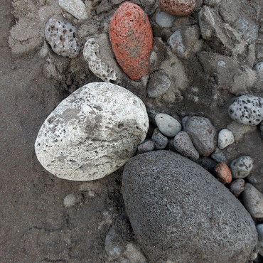 Hawaii, The Big Island: Black Sand Beach, Rocks 500 Jigsaw Puzzle 3D Modell