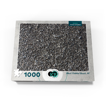 Hawaii, The Big Island: Black Pebbled Beach Collage 1000 Jigsaw Puzzle box view3