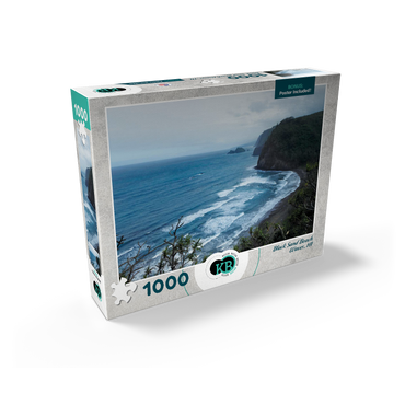 Hawaii, The Big Island: Black Sand Beach Waves 1000 Jigsaw Puzzle box view2