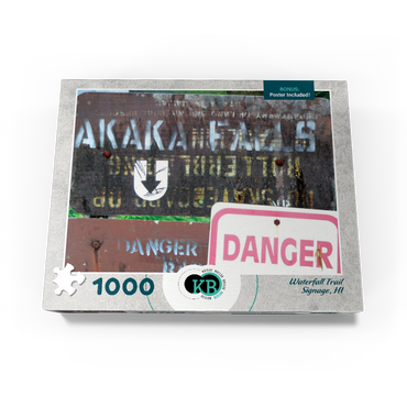 Hawaii, The Big Island: Waterfall Trail Signage 1000 Jigsaw Puzzle box view3