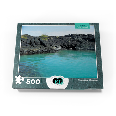 Hawaii, The Big Island: Lava Rocks Shoreline, no.1 500 Jigsaw Puzzle box view3