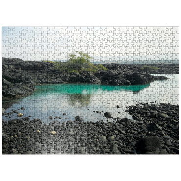 puzzleplate Hawaii, The Big Island: Lava Rocks Shoreline, no.2 500 Jigsaw Puzzle