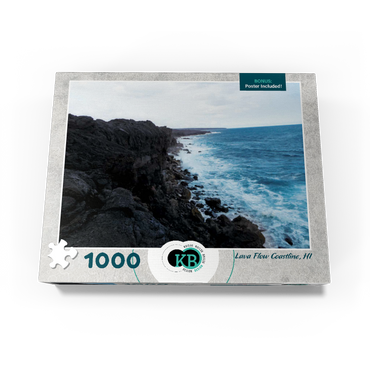 Hawaii, The Big Island: Lava Flow Coastline 1000 Jigsaw Puzzle box view3