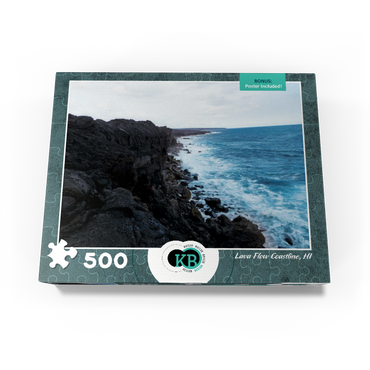 Hawaii, The Big Island: Lava Flow Coastline 500 Jigsaw Puzzle box view3