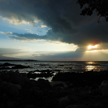 Hawaii, The Big Island: Sunset on the Pacific Shoreline 1000 Jigsaw Puzzle 3D Modell