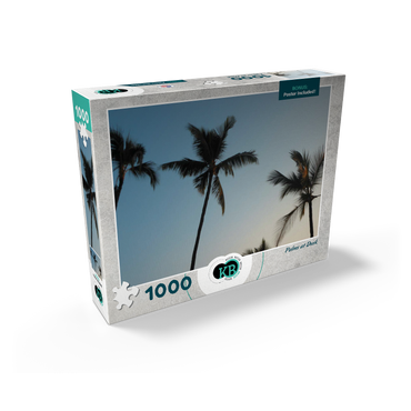 Hawaii, The Big Island: Palm Trees at Dusk 1000 Jigsaw Puzzle box view2