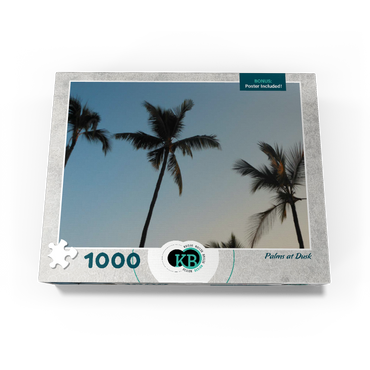Hawaii, The Big Island: Palm Trees at Dusk 1000 Jigsaw Puzzle box view3