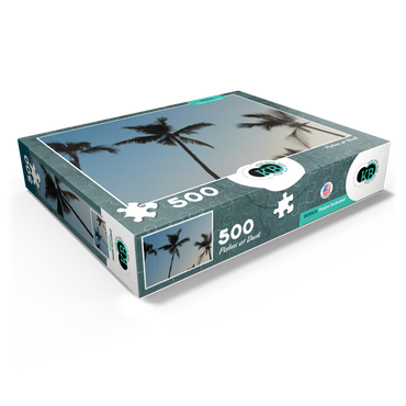 Hawaii, The Big Island: Palm Trees at Dusk 500 Jigsaw Puzzle box view1