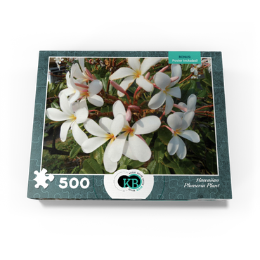 Hawaii, The Big Island: Plumeria Flowers 500 Jigsaw Puzzle box view3