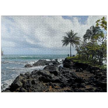 puzzleplate Hawaii, The Big Island: Rocky Shoreline, no.1 1000 Jigsaw Puzzle