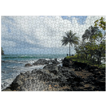 puzzleplate Hawaii, The Big Island: Rocky Shoreline, no.1 500 Jigsaw Puzzle